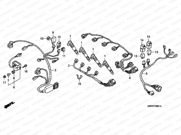 F-28-1 ADDITIONAL WIRING HARNESS