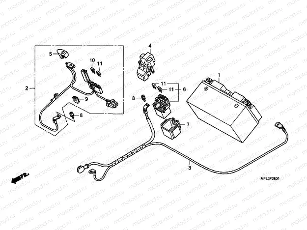 F-28-1 BATTERY (CBR1000RA)