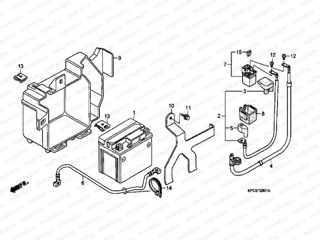 F-28-1 BATTERY (XL125V7 / 8)