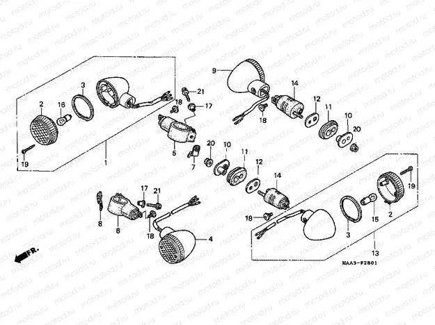 F-28-1 FLASHING (VT1100CV / CW / C2)