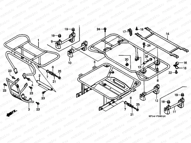 F-28-1 TRUNK HOLDER (TRX200D)