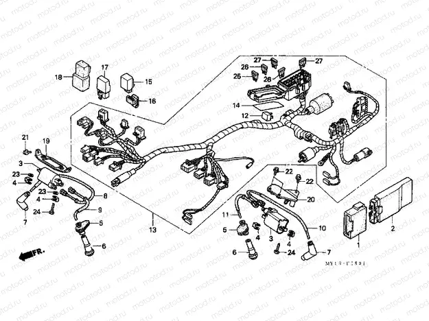 F-28-1 WIRING HARNESS / IGNITION COIL (2)