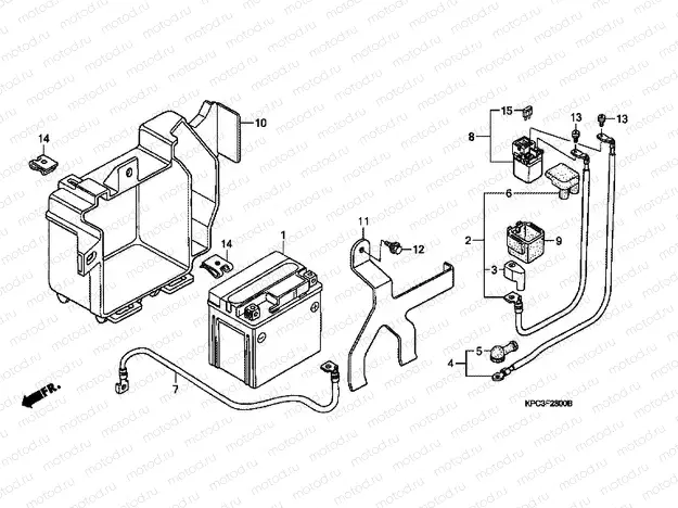 F-28 BATTERY (XL125V1 / 2/3/4/5/6)