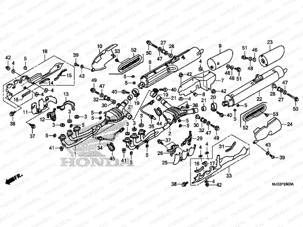 F-28 EXHAUST DRUM