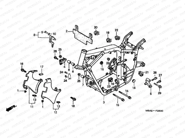 F-28 FRAME HOUSING