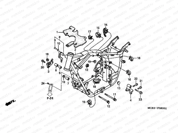 F-28 FRAME HOUSING