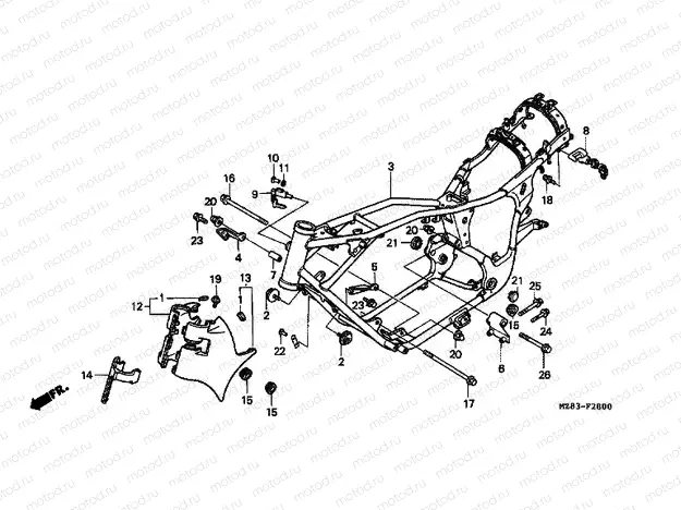 F-28 FRAME HOUSING