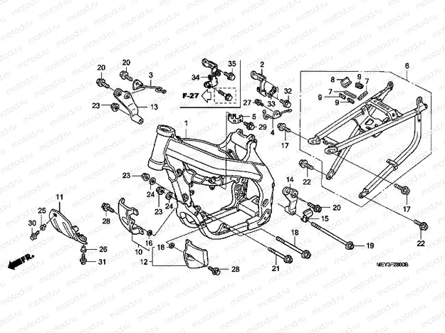 F-28 FRAME HOUSING