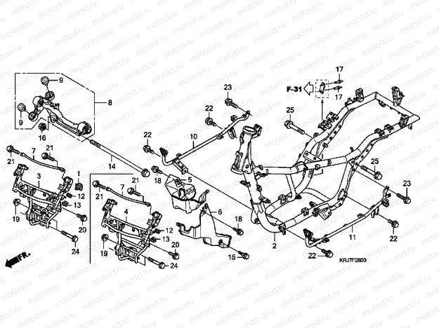 F-28 FRAME HOUSING