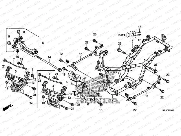 F-28 FRAME HOUSING