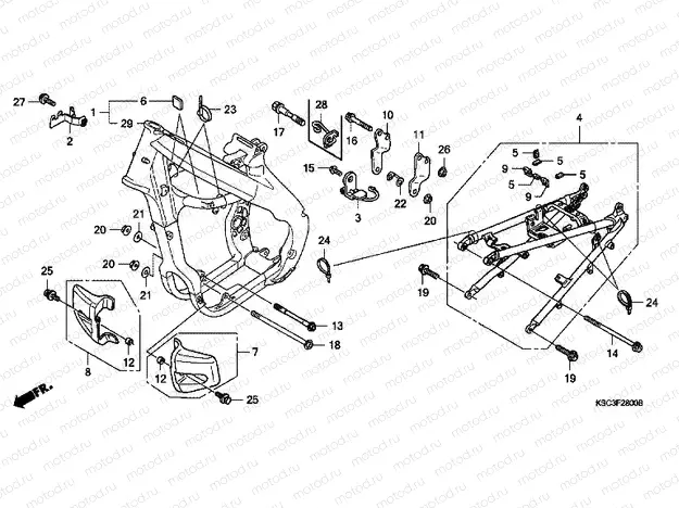 F-28 FRAME HOUSING