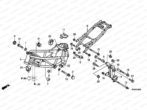 F-28 FRAME HOUSING