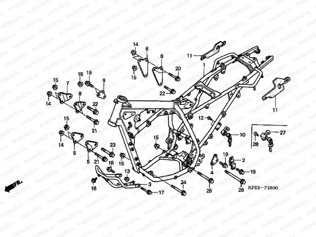 F-28 FRAME HOUSING