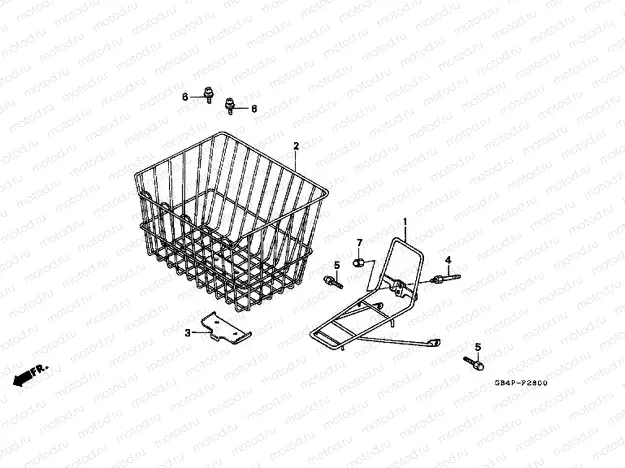 F-28 FRONT SUPPORT