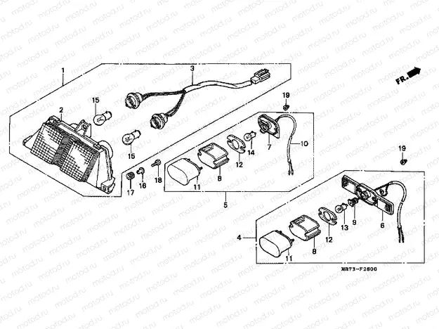 F-28 REAR LAMP