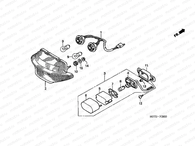 F-28 REAR LAMP