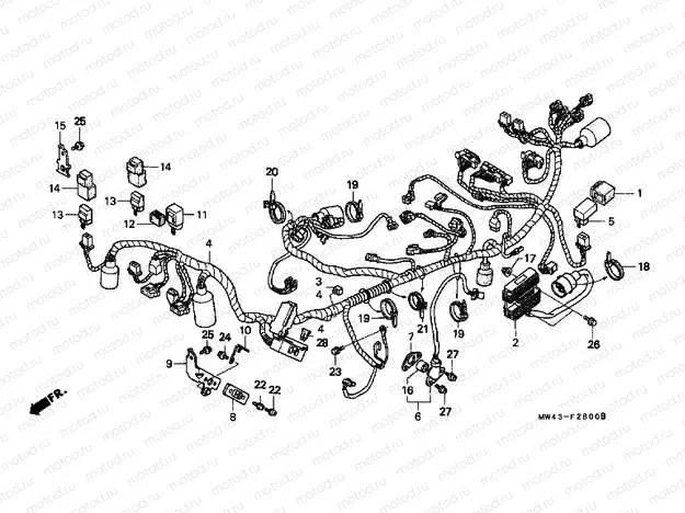 F-28 WIRING HARNESS