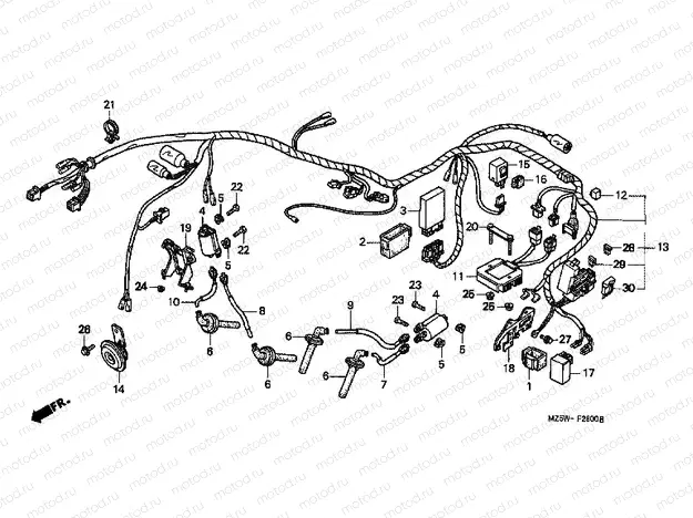 F-28 WIRING HARNESS