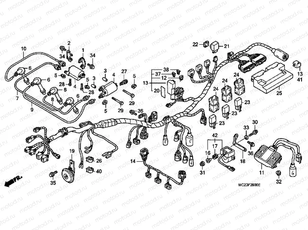 F-28 WIRING HARNESS