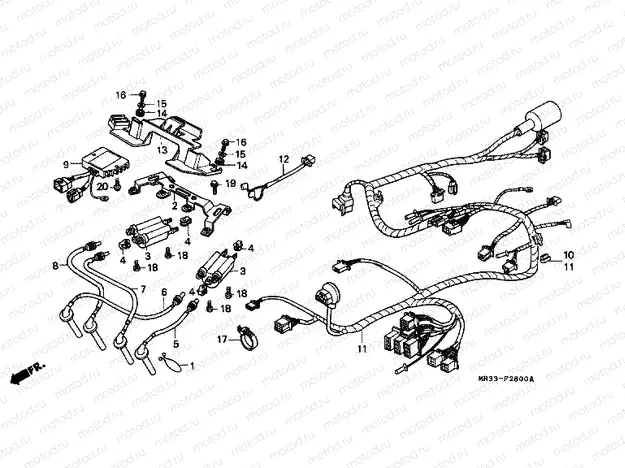 F-28 WIRING HARNESS