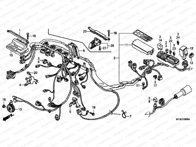 F-28 WIRING HARNESS