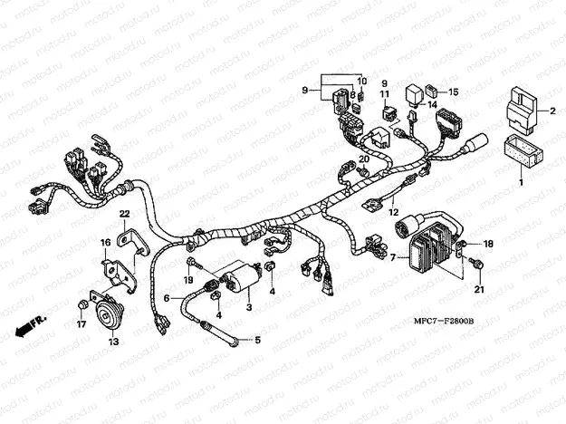 F-28 WIRING HARNESS
