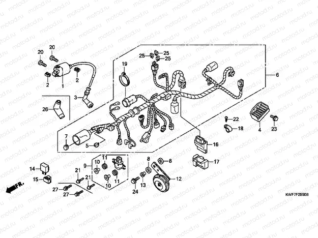 F-28 WIRING HARNESS