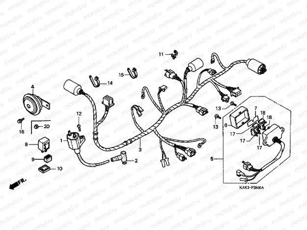 F-28 WIRING HARNESS