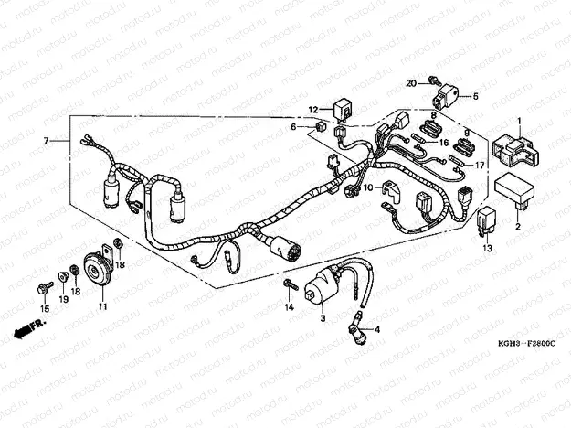 F-28 WIRING HARNESS