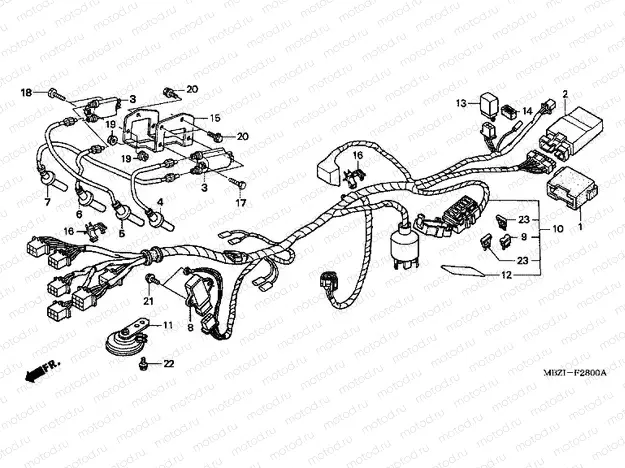 F-28 WIRING HARNESS (CB600F2)