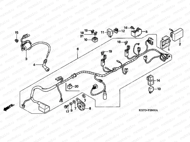 F-28 WIRING HARNESS (CBF1505 / M5 / 6 / M6)