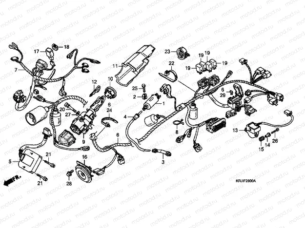 F-28 WIRING HARNESS (FES1253-5) (FES1503-5)