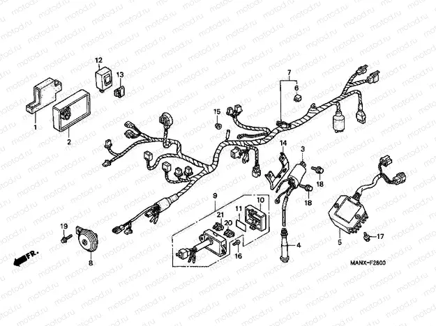 F-28 WIRING HARNESS / IGNITION COIL