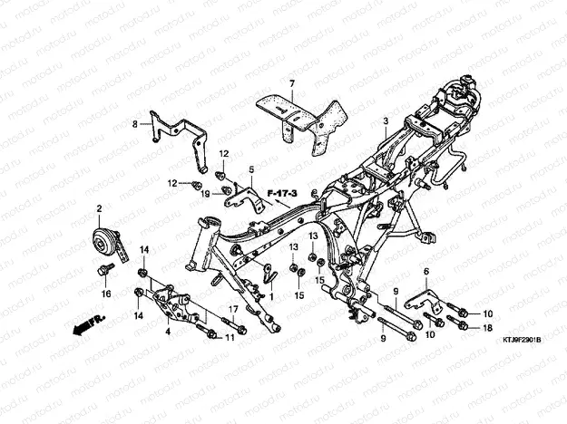 F-29-1 FRAME HOUSING (CGR125SH8, A, B)