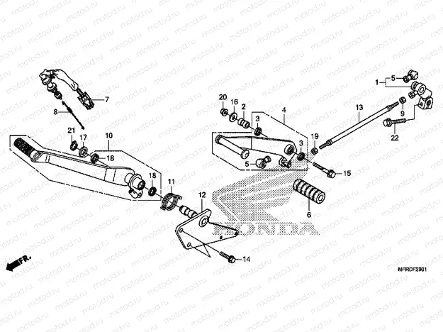 F-29-1 PEDAL (VT1300CXA)