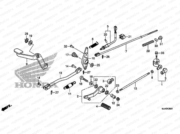 F-29-1 PEDAL (VT750S)