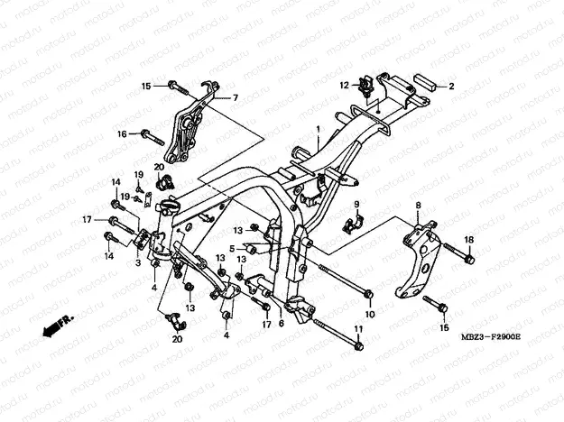 F-29 FRAME HOUSING