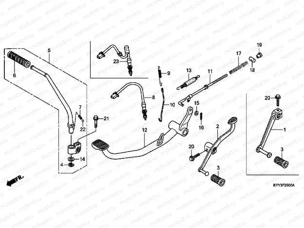 F-29 PEDAL / BUCKET STRUCTURE