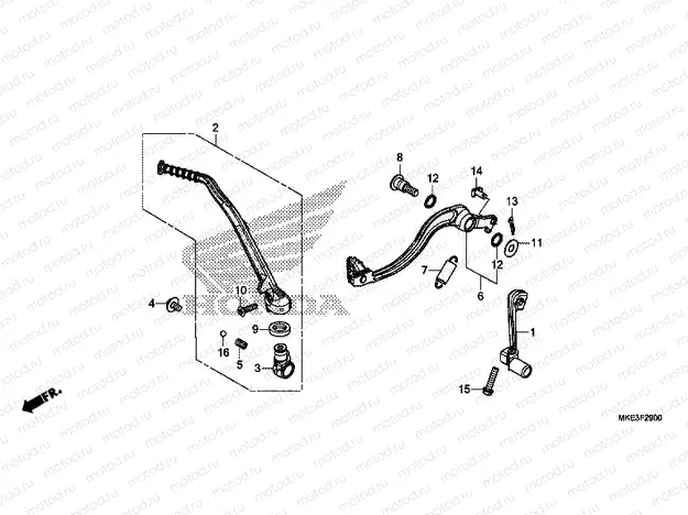 F-29 PEDAL / KICK STARTER ARM