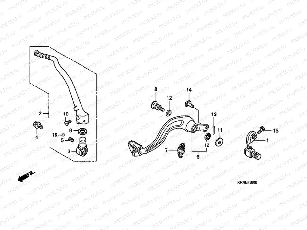 F-29 PEDAL / PUSHING ARM LEVER
