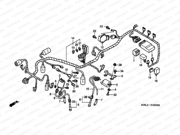 F-29 WIRING HARNESS / IGNITION COIL