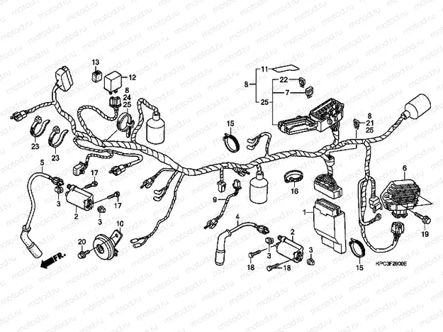 F-29 WIRING HARNESS (XL125V1 / 2/3/4/5/6)