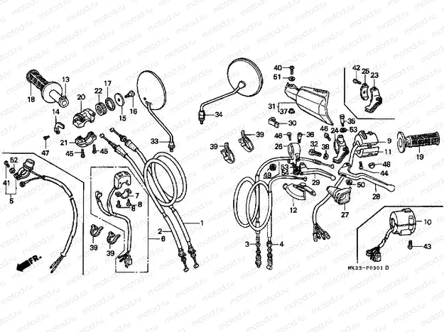 F-3-1 HANDLE LEVER / SWITCH / CABLE