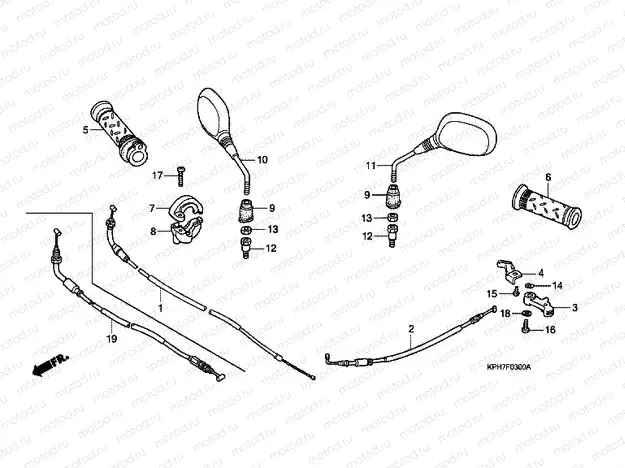F-3 CABLE / MIRROR