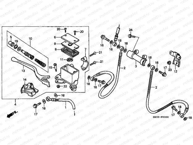 F-3 FRONT BRAKE MASTER