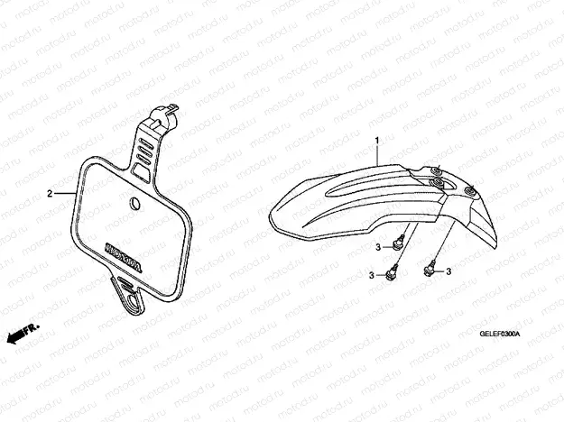 F-3 FRONT FENDER