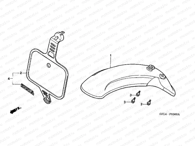 F-3 FRONT FENDER
