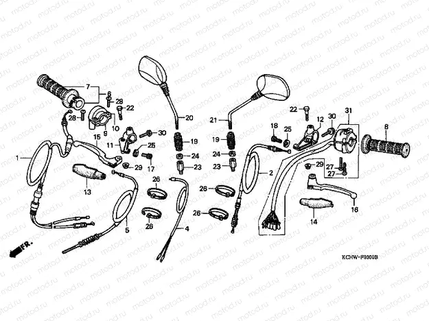 F-3 HANDLE LEVER / SWITCH / CABLE (1)