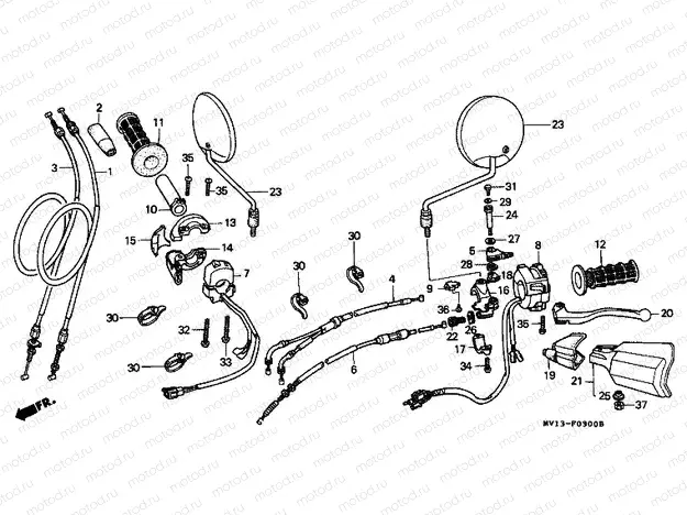 F-3 HANDLE LEVER / SWITCH / CABLE