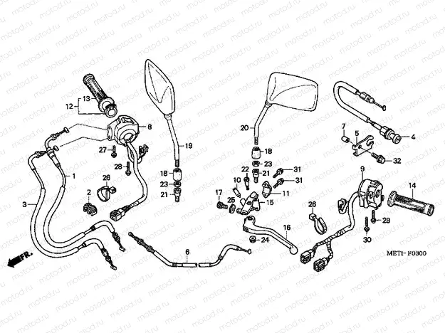 F-3 HANDLE LEVER / SWITCH / CABLE